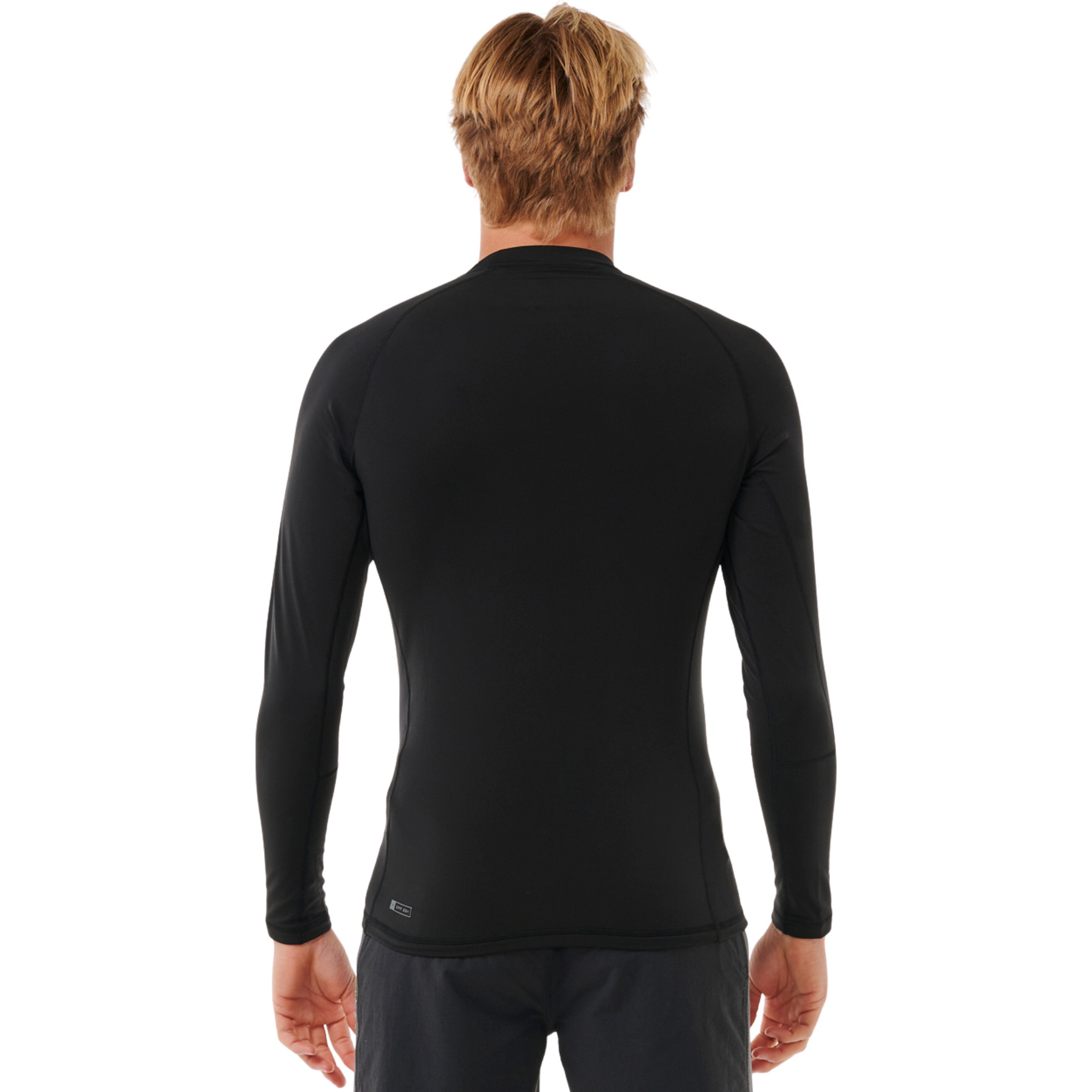 2026 Rip Curl Mens Icons UPF Brushed Long Sleeve Rash Vest 196MRV - Black